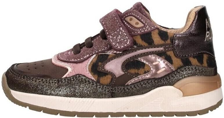 Shoesme suède sneakers donkerbruin donkerpaars - Foto 11