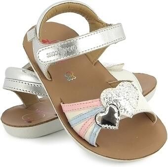 Shoo Pom Sandalen Goa Heart Silver-Multi