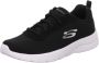 Skechers dynamight eye to eye hardloopschoenen zwart wit dames - Thumbnail 3