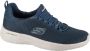 Skechers Geheugen Hardloopschoenen Blauw Blue Heren - Thumbnail 3