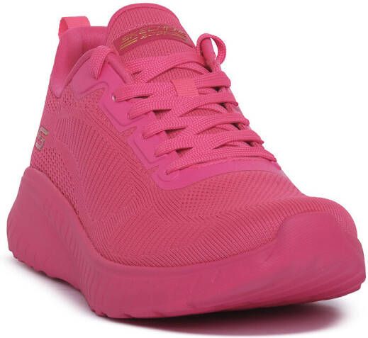 Skechers Sneakers BOBS SQUAD CHAOS-COOL RYTHMS brei sneakers veterschoen in vegan uitvoering