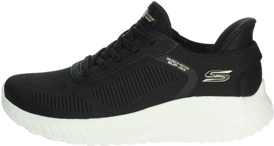 Skechers Slip-on sneakers BOBS SQUAD CHAOS-CURRENT MUSE slippers vrijetijdsschoen in vegan uitvoering