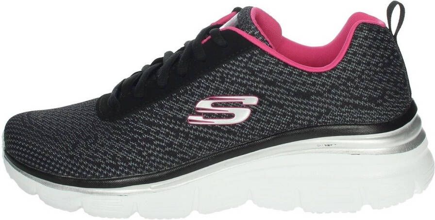 Skechers Damessneakers voor sportief wandelen Flex Appeal zwart roze