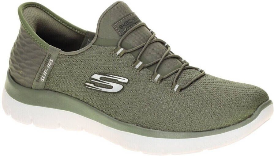 Skechers Dames Slip-ins Summits Diamond Dream Sneakers 150123 OLV Olijfgroen