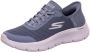 Skechers Slip-ins Go Walk Instappers blauw Textiel Dames - Thumbnail 11