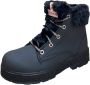 Skechers Street Glitz gevoerde veterboots zwart - Thumbnail 3