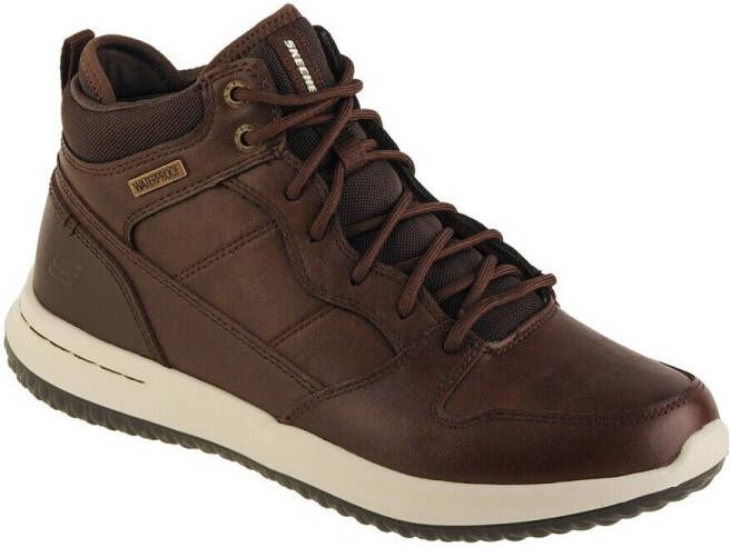 Skechers Delson Selecto 65801-CHOC Mannen Bruin Sneakers Laarsjes