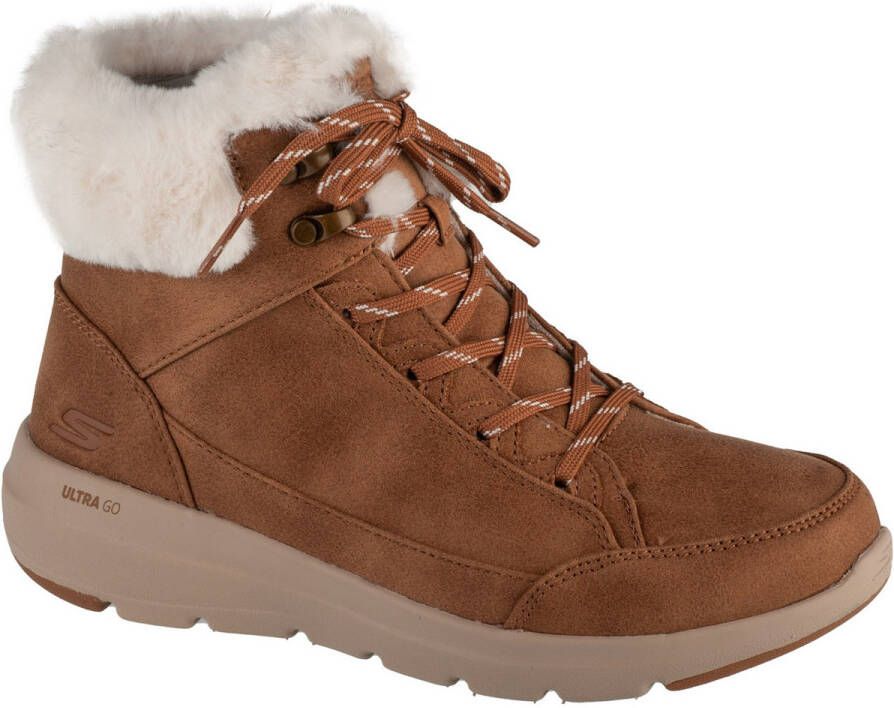 Skechers Glacial Ultra Cozyly Veterboot Dames Bruin Cognac