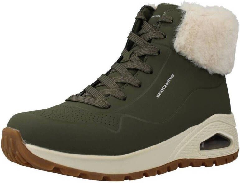 Skechers Uno Rugged Fall Air Dames Laarzen Olijfgroen - Foto 9