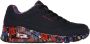 Skechers Uno Majestic Garden Dames Sneakers Zwart - Thumbnail 2