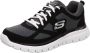 Skechers Burns-Agoura 52635-BKW Mannen Grijs Sneakers Sportschoenen - Thumbnail 2
