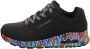 Skechers Sport Casual UNO RAVAGED LOVE Sneakers Vrouw 177918 BKMT - Thumbnail 3