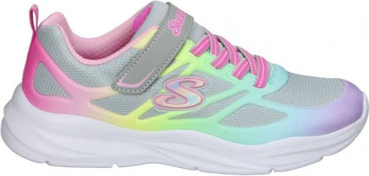 Skechers Power Jams Grijs Sneakers Klittenband