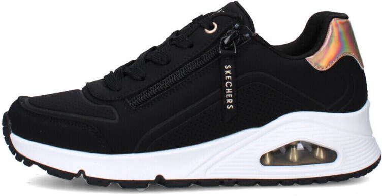 Skechers Uno Gen1 Zip And Stride Meisjes Sneakers Zwart;Ros�goud - Foto 7