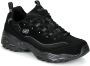 Skechers D'Lites Heren Sneakers Zwart - Thumbnail 2
