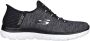 Skechers SUMMITS-DAZZLING HAZE 149937 BKW sneakers slip in dames zwart - Thumbnail 3