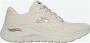 Skechers Arch Fit 2.0 Big League Dames Sneakers Gebroken Wit Roze - Thumbnail 4