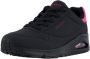 Skechers Lage Sneakers Uno-POP BACK 177092-BKHP Black Hot Pink - Thumbnail 2
