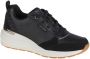 Skechers Geperforeerde Duraleather Sneakers Black Dames - Thumbnail 27