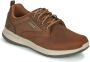 Skechers Heren Waterdichte Sneakers van Leer Brown Heren - Thumbnail 2
