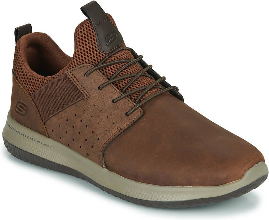 Skechers Sportieve Leren Sneakers Brown Heren - Foto 3