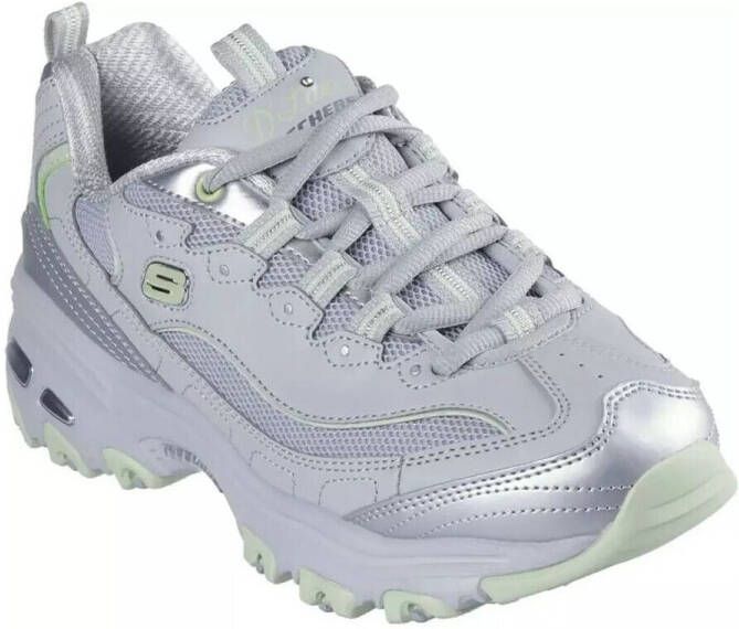 Skechers Sneakers D'LITES-CHROMATIC plateausneaker veterschoen met metallic accenten - Foto 2