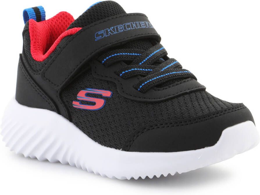 Skechers Bounder kinder sneakers zwart rood Uitneembare zool
