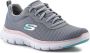 Skechers Flex Appeal 4.0 Brilliant V Sneakers Grijs Dames - Thumbnail 2