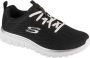 Skechers Graceful Get Connected Dames Sneakers 12615W-BKW - Thumbnail 2