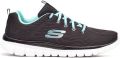 Skechers Sport Dames GRACEFUL GET CONNECTED Sneakers Dames Zwart - Zwart