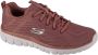 Skechers Textiele Sneakers voor Dames Pink Dames - Thumbnail 12