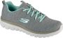 Skechers Sierlijk-gedraaid voor sneakers Gray Dames - Thumbnail 2