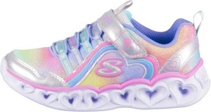 Skechers Heart Lights-Rainbow Lux 302308L-SMLT voor meisje Grijs Sneakers Sportschoenen - Foto 4
