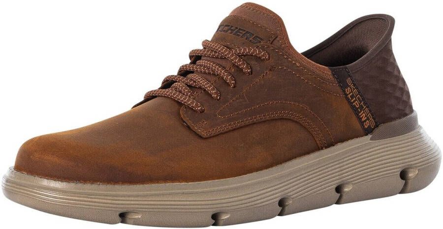 Skechers Lage Sneakers Instappers Garza leren sneakers