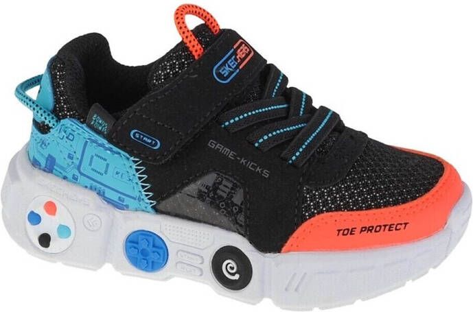 Skechers Lil Gametronix 402262N-BKMT voor een Zwart Sneakers