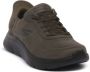 Skechers Go Walk Flex Hands Free Slip-In heren sneaker Kaki - Thumbnail 2