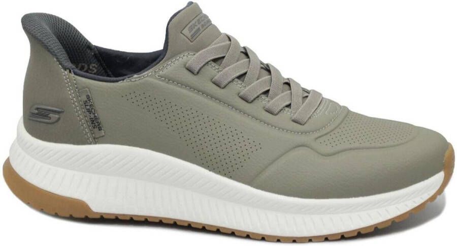 Skechers Slip-ins: Bobs Squad 4 heren sneakers Beige Extra comfort Memory Foam - Foto 4
