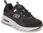 Skechers Sportieve Zwarte Leren Sneaker met AirCushioned Zool Zwart - Thumbnail 3