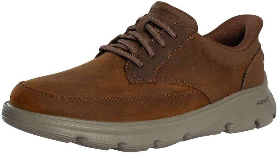 Skechers Lage Sneakers Slip-ins Arch Fit Garza Relaxed leren sneakers