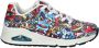 Skechers Uno Vexx Color Doodle Sneakers rood Dames - Thumbnail 5