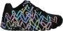 Skechers Sneakers met sleehak UNO-SPREAD THE LOVE Vrijetijdsschoen lage schoen veterschoen met coole graffiti-print - Thumbnail 2