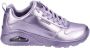 Skechers Uno Galactic Gal Dames Sneakers Lavendel - Thumbnail 4