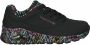 Skechers Sneakers met sleehak UNO-LOVING LOVE Vrijetijdsschoen lage schoen veterschoen met coole graffiti-print - Thumbnail 28