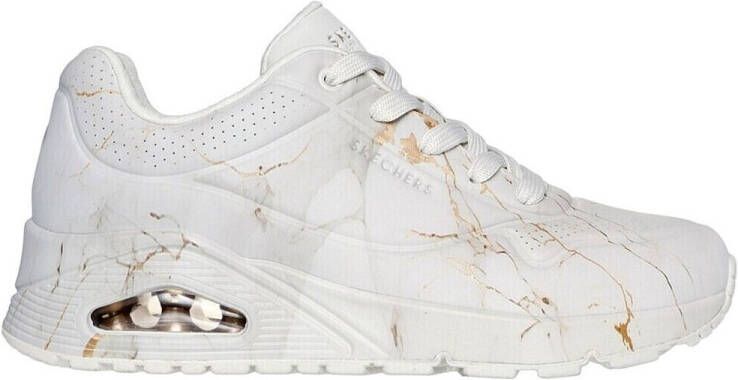 Skechers Uno Marbel Marvel Dames Sneakers Wit - Foto 3