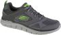 Skechers Heren Leder Textiel Sneakers Gray Heren - Thumbnail 2