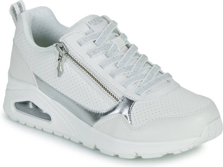 Skechers damesschoenen UNO Metallic Sliders veterschoen 177873 WHT wit - Foto 4