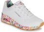 Skechers Sneakers met sleehak UNO-LOVING LOVE Vrijetijdsschoen lage schoen veterschoen met coole graffiti-print - Thumbnail 5