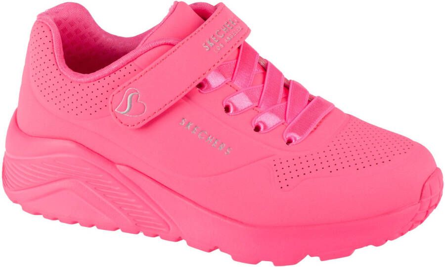 Skechers Uno Roze Sneakers Klittenband Meisjes