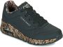 Skechers Uno JGoldcrown Love Sneakers zwart Dames - Thumbnail 2