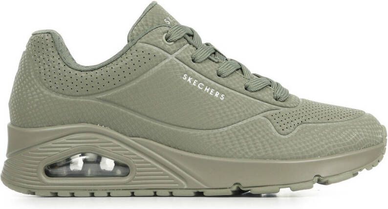 Skechers Uno Shiny Scale Sneakers groen Textiel Dames - Foto 3